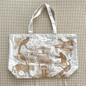 Sezane Paraiso Canvas Bag Jungle Print